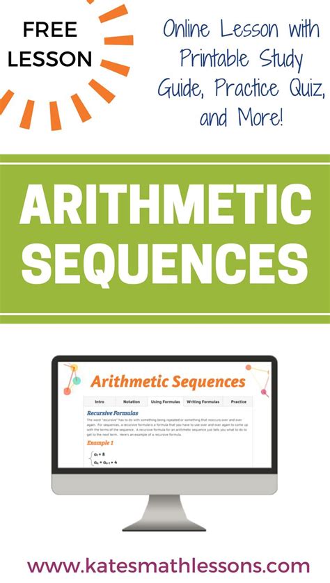 Arithmetic Sequences Arithmetic Sequences Arithmetic Printable