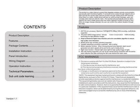 See sections 7 and 8 found to comply with the limits for a class b digital device, pursuant to part 15 of the fcc rules. ROULE ELECTRONICS RL-IP02 WiFi Remote Video Doorbell User ...
