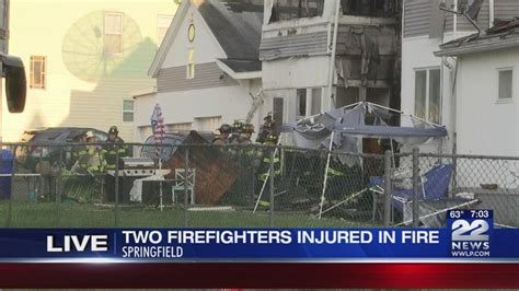 Two Firefighters Injured In Overnight Springfield House Fire Youtube
