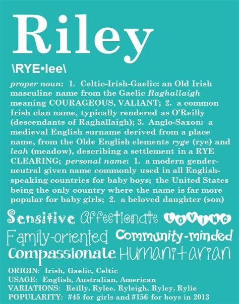 Typography Its A Girl And Riley Name On Pinterest