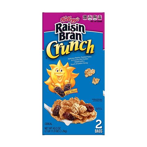 Kelloggs Raisin Bran Crunch Breakfast Cereal Original Good Source Of