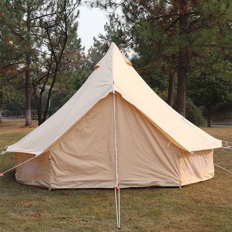 4 Season Bell Tent 3456m Waterproof Cotton Canvas Glamping Camping