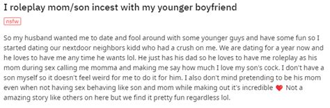 incest roleplay mom son roleplay fetish