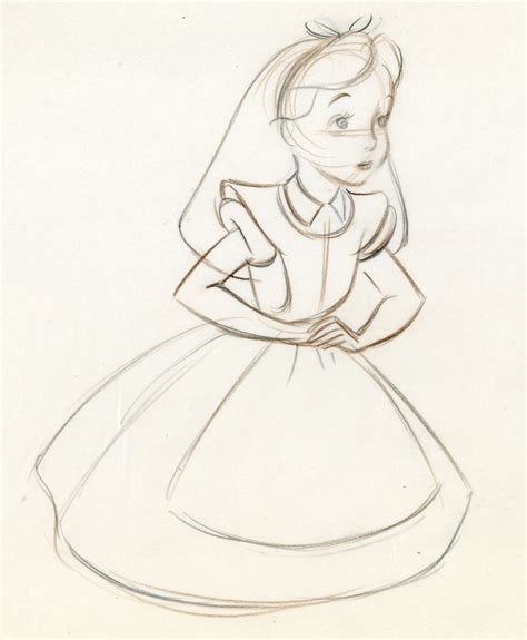 Alice In Wonderland Disney Character Drawings Disney Character