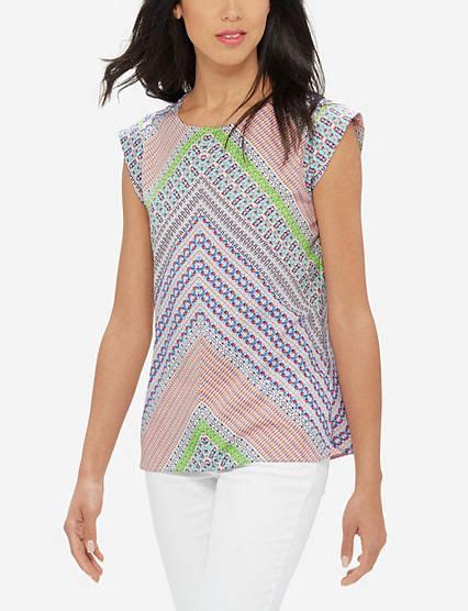 Chevron Printed Top From Womens Printed Tops Trendy
