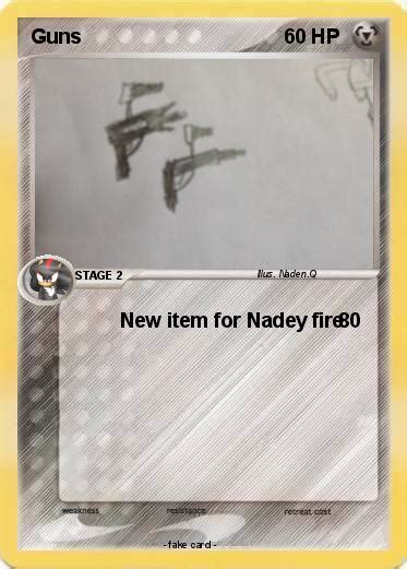 Pokémon Guns 41 41 New Item For Nadey Fire My Pokemon Card