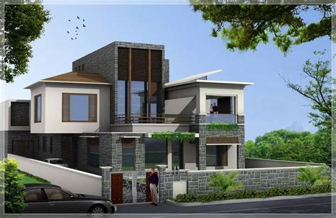 Modern Indian Exterior Home Design House Plans 88688