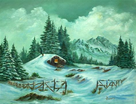 23 Best Images About Snowy Mountain Cabins Scenes On