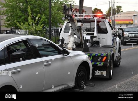 Paterson, United States. 05th May, 2023. Stolen Honda vehicle seen on