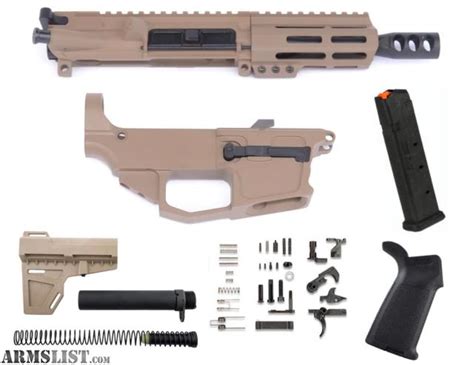 Armslist For Sale 80 Ar15 9mm Pistol Build Kit Magpul Fde Cereakote