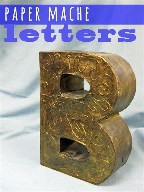 Paper Mache Letters Paper Mache Letters Paper Mache Diy Paper