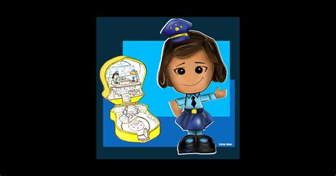 Officer Giggle Mcdimples Officer Sticker Teepublic