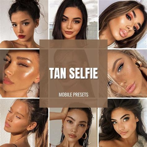 TAN SELFIE MOBILE PRESETS For Perfect Tanned Skin Look And Selfies Tan Skin Healthy Tan How