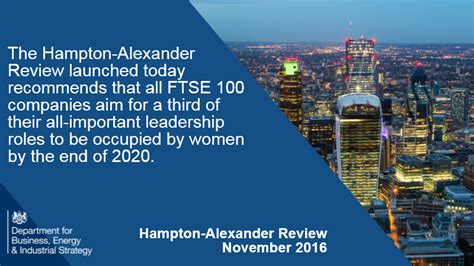 Hampton Alexander Review Ftse Women Leaders Report