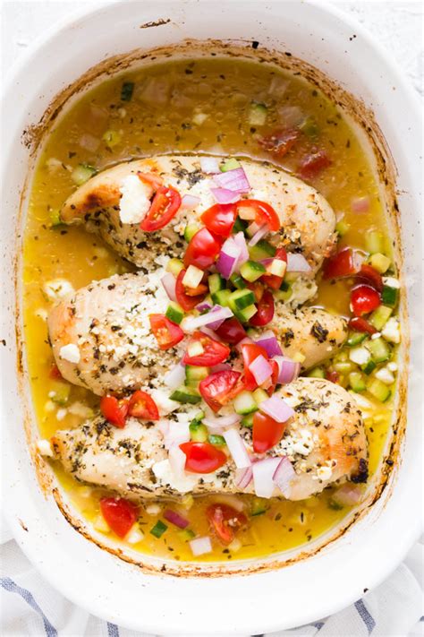 baked greek chicken breasts easy peasy meals