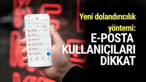 Yeni dolandırıcılık yöntemi E posta kullanıcıları dikkat