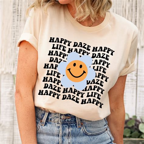Cute Icon Happy Daze Happy Life Unisex T Shirt Beeteeshop