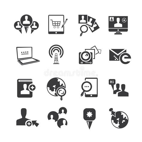 Social Media Icons Stock Illustration Illustration Of Application