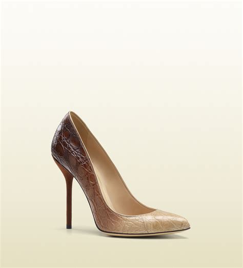 Gucci Noah High Heel Stiletto Pump In Beige Lyst