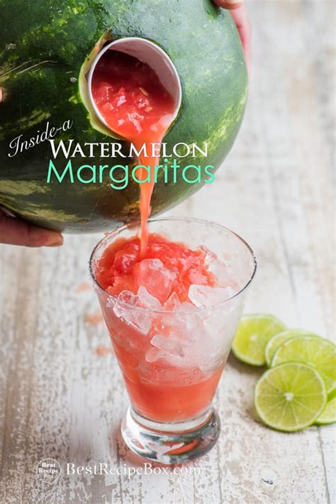 Watermelon Margaritas Recipe Made Inside Watermelon