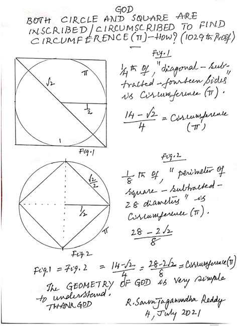 Pdf Both Circle And Square Are Inscribed And Circumscribed To Find