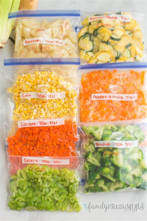 How To Freeze Fresh Vegetables Recipe Cart
