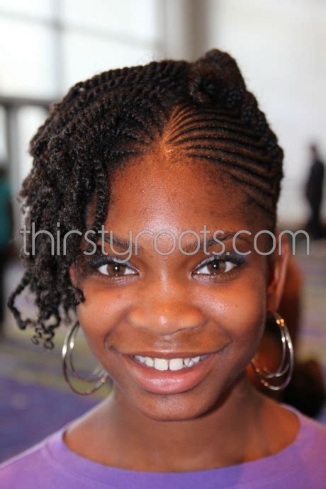 Hype up this mainstream style with funky colors like purple and pink. Black teenage hairstyles for girls
