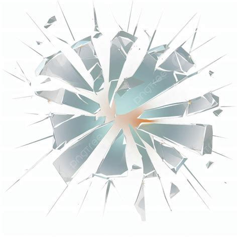 broken glass sharp fragments bursting effect visual special effects decorative pattern explode