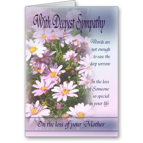 Check spelling or type a new query. Loss of Mother - With Deepest Sympathy Card | Loss of ...