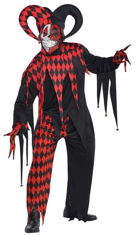 Amscan Krazed Jester Clown Costume Standard Size For Sale Online