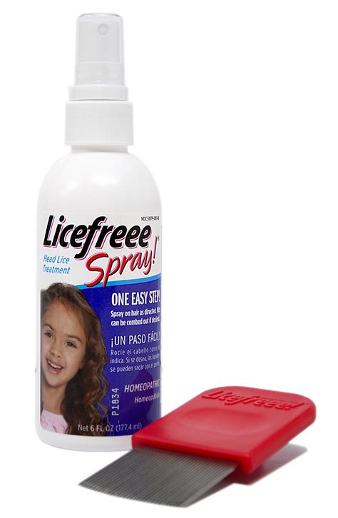Licefreee Spray Head Lice Treatment Kills Liceeggs On Contact Includes