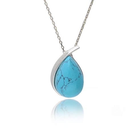 Silver Turquoise Pendant Hc Jewellers Sterling Silver Collection