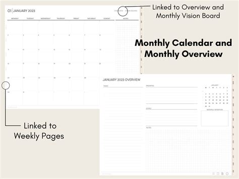 2023 Dated Digital Planner By Allie Marie Digital Monday Etsy
