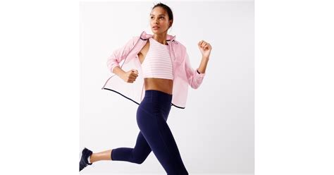 New Balance For Jcrew Performance Crop Top And Packable Jacket Pink