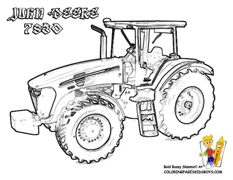 Tractor Coloring Pages John Deere  Coloring Home