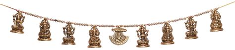 Buy Online Metal Door Hanging Of Lakshmi Ganesh Toran Bandarwal