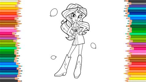 Sunset shimmer from equestria girls coloring pages image info. MLP My Little Pony: Equestria Girls Coloring BooK Sunset ...