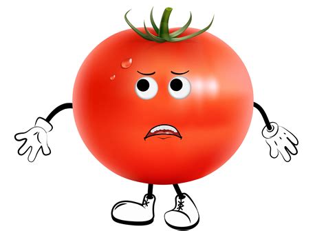 Sad Tomato Funny Figure Afbeelding Door Gornidesign · Creative Fabrica
