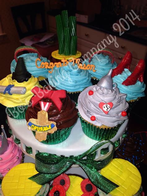 Wizard Of Oz Cupcakes Scarecrow Tin Man Cowardly Lion And Dorothy