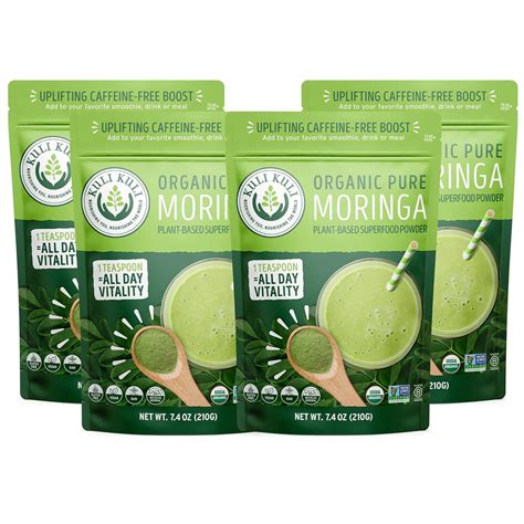 Kuli Kuli Moringa Oleifera Organic Leaf Powder And Green