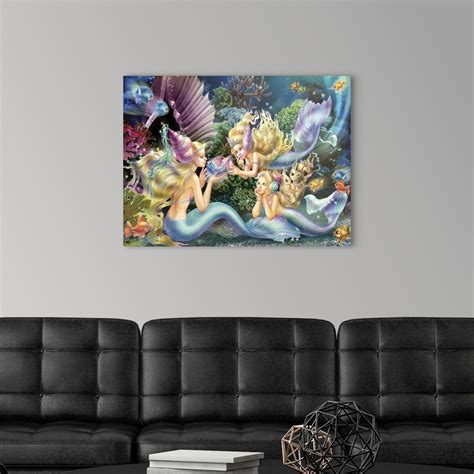Three Mermaids Wall Art Canvas Prints Framed Prints Wall Peels