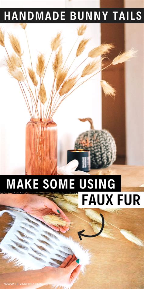 Decor Hacks How To Make Faux Fur Bunny Tails In 5 Minutes Decors