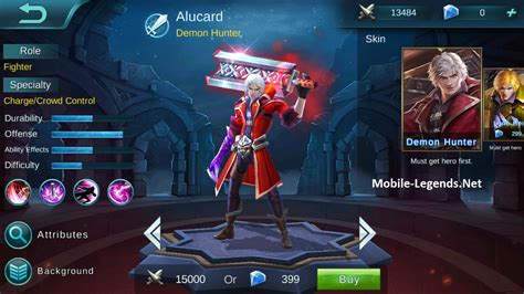 Alucard Features 2018 Mobile Legends