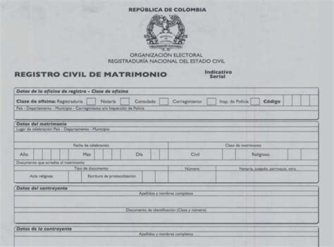Formato De Solicitud De Matrimonio Registro Civil Eregistro Civil Hot