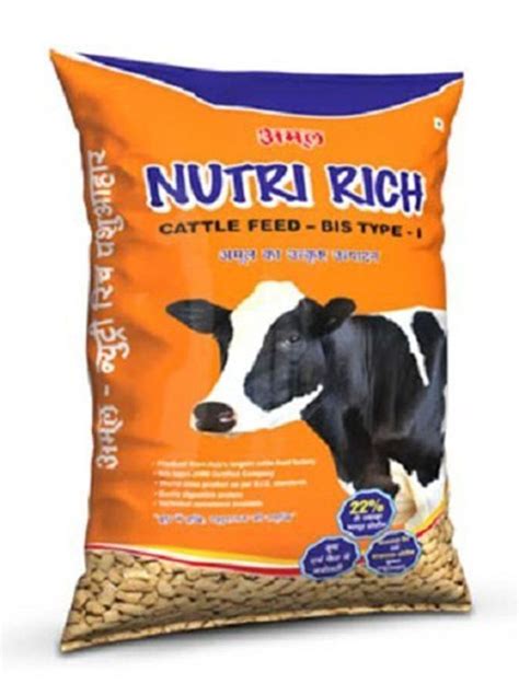 Powder Amul Nutri Rich Cattle Feed For Cattles Packaging Size Kg