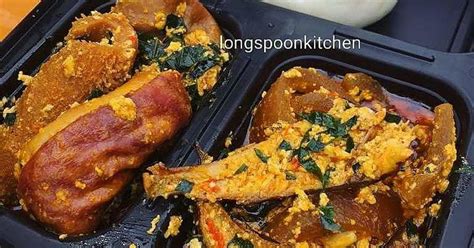 Our recipe focuses on cassava fufu, paired with the absolutely scrumptious egusi soup. Egusi soup with fufu Recipe by Long spoon - Cookpad