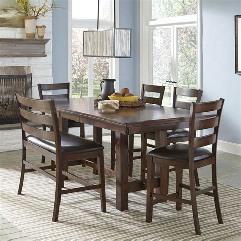 Intercon Kona Counter Height Dining Set With Bench Rifes Home