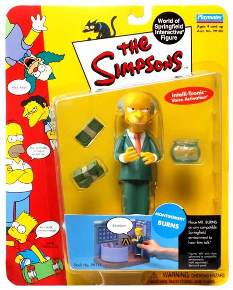 The Simpsons Series 1 Mr Burns Action Figure Playmates Toywiz