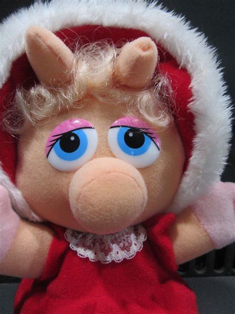 Muppet Babies Christmas Miss Piggy Plush Jim Henson Etsy