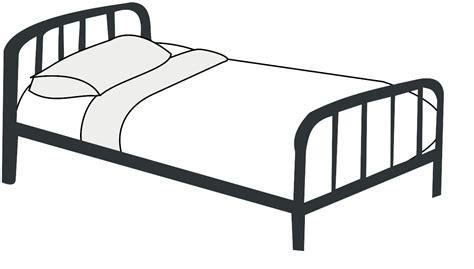 Bed Clip Art Black And White Cliparts